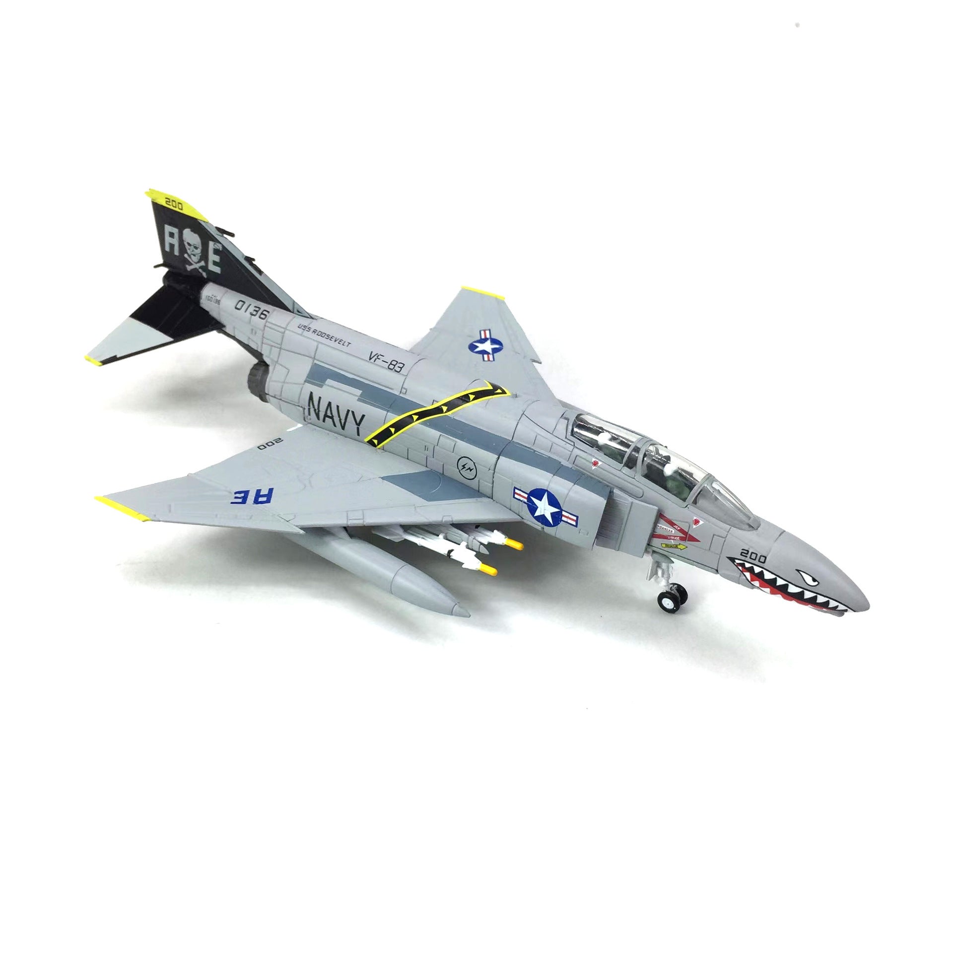 F-4C Phantom 1:100 Navy Livery Diecast Metal Aircraft Model