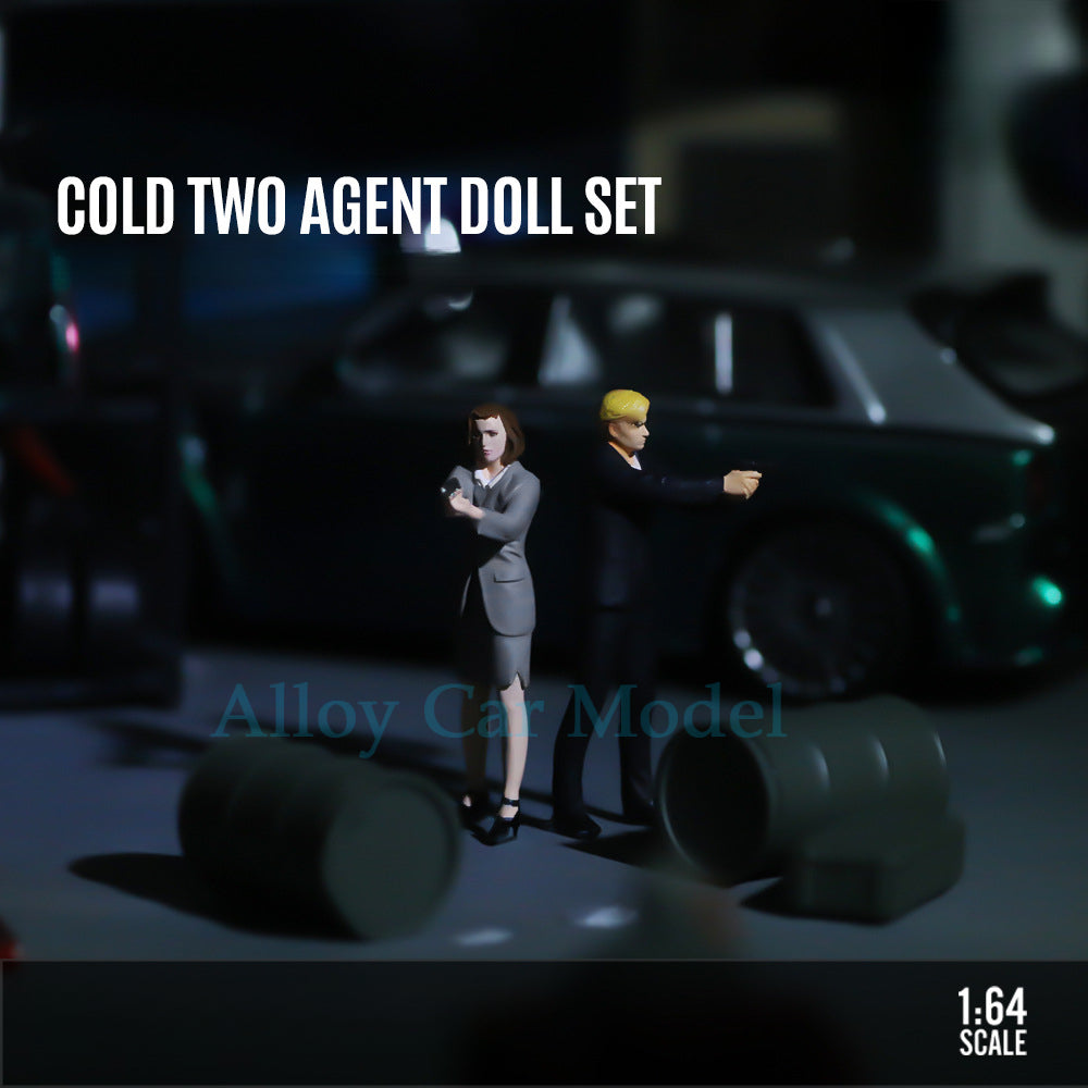 MoreArt 1:64 Cool Double Agent Figurine Set MODCOLS