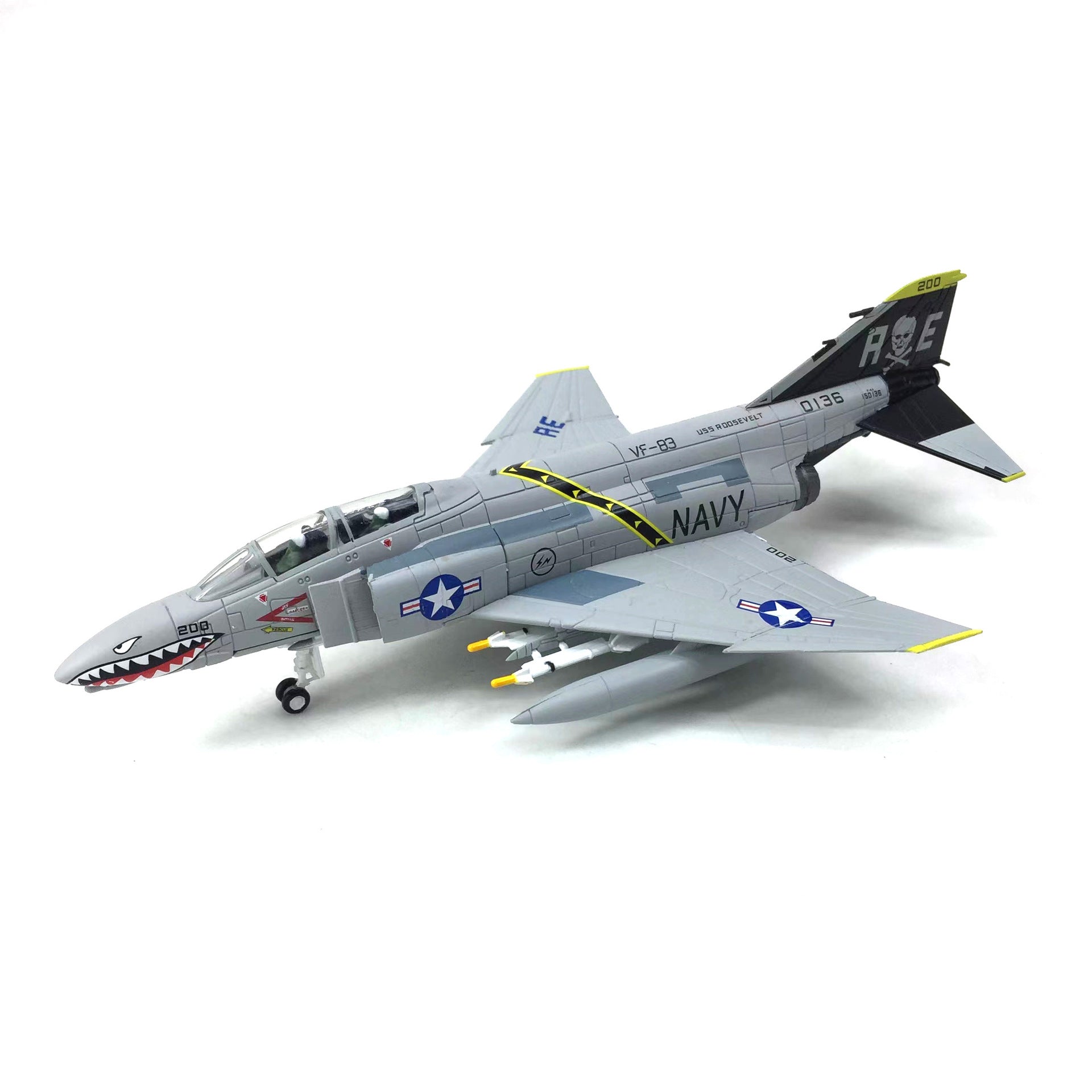F-4C Phantom 1:100 Navy Livery Diecast Metal Aircraft Model