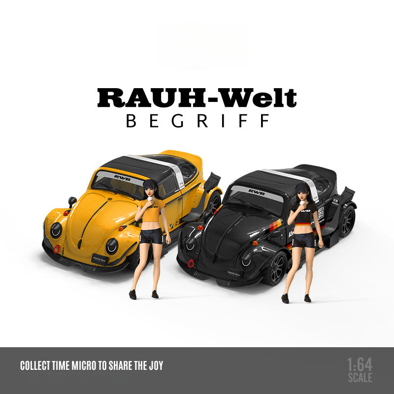TimeMicro 1:64 RWB Beetle Diecast Model – Solid Color MODCOLS