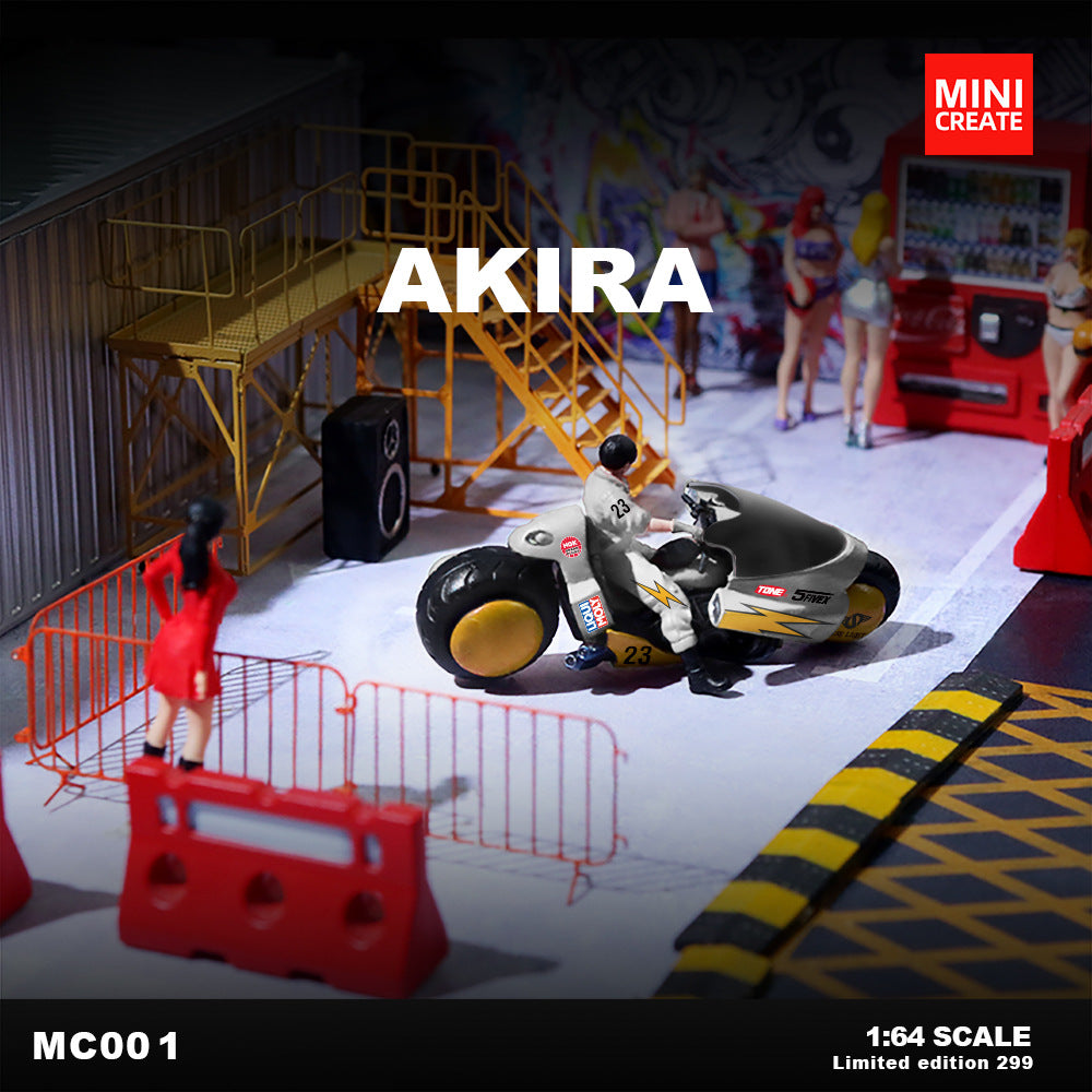 MINI Create 1:64 Lightning Couture Limited Akira Motorcycle Set MODCOLS