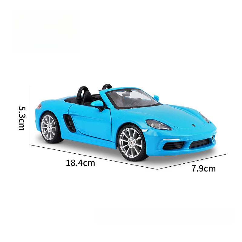 Bburago 1:24 Porsche 718 Convertible Diecast Model Car MODCOLS