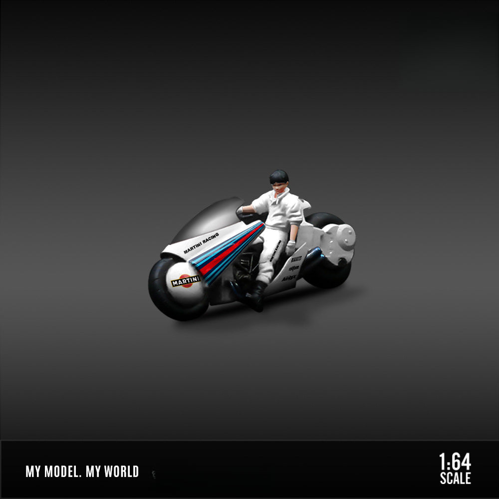 MoreArt 1:64 Akira Motorcycle Figurine Set Resin Model MODCOLS