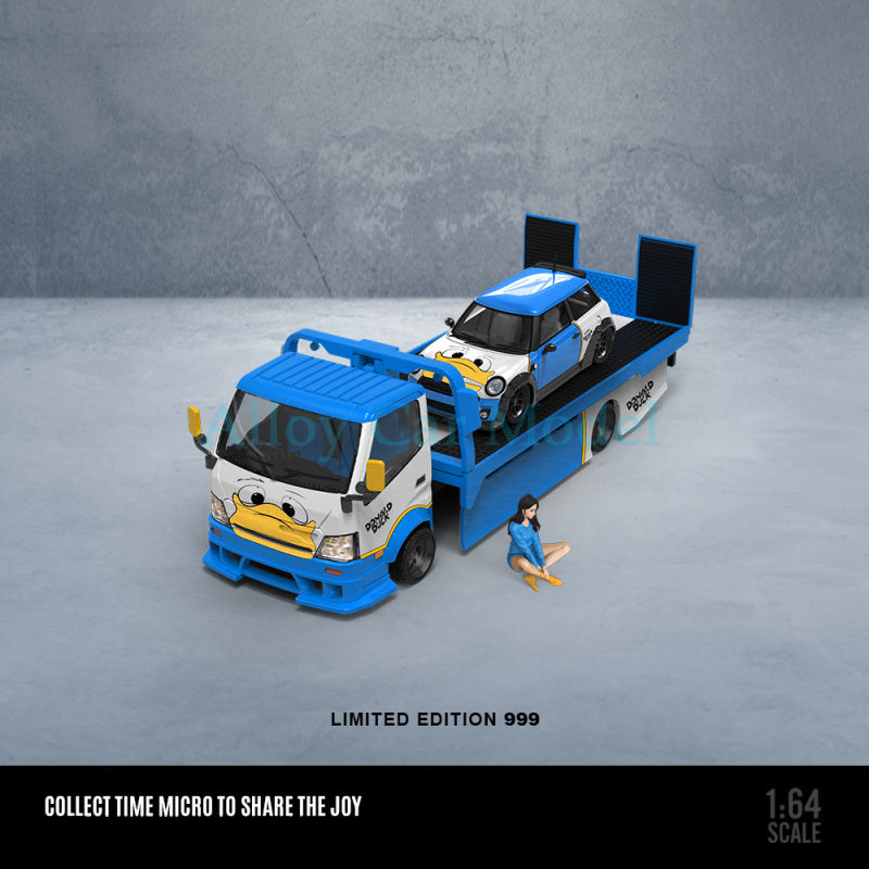 TimeMicro 1:64 BMW MINI COOPER Donald Duck Diecast Model MODCOLS