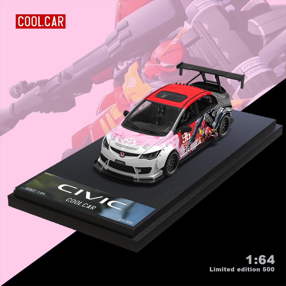 Cool Car 1:64 Honda Civic Custom Mecha Series Diecast Model MODCOLS