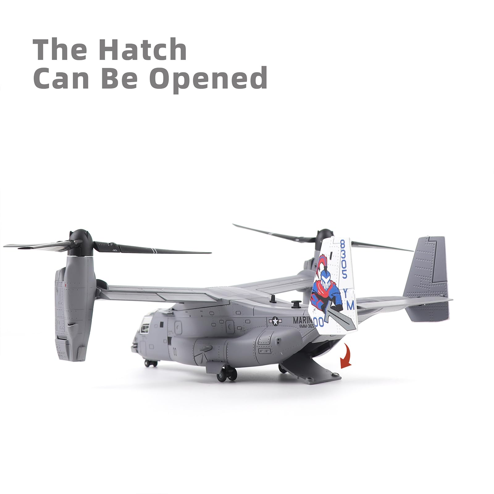 V-22 Osprey 1/72 Die-cast Model Aircraft – U.S. Navy Military Plane