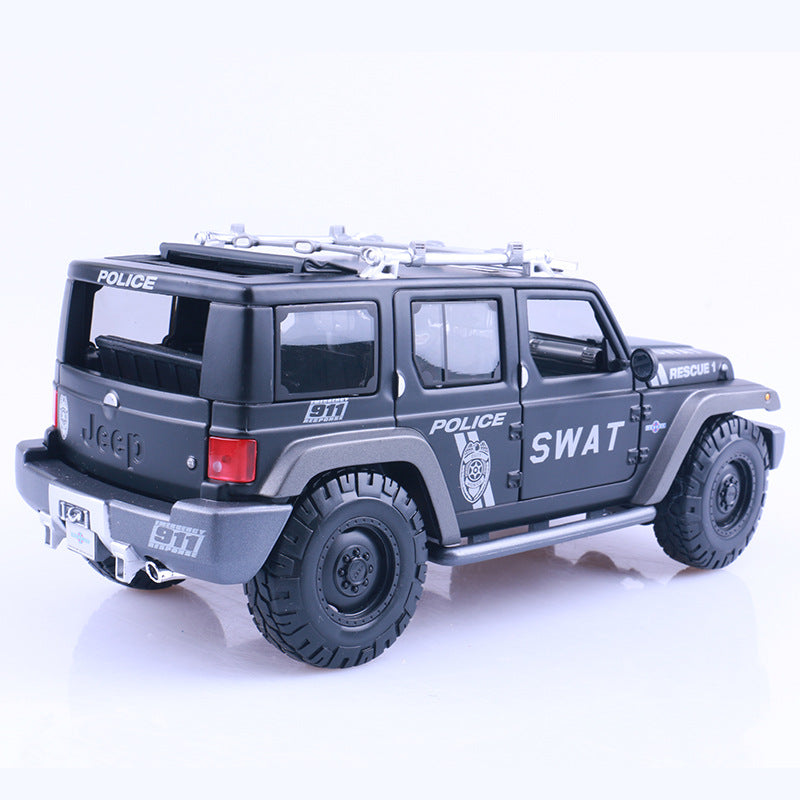 Maisto 1:18 Jeep Wrangler Special Police Edition Diecast Off Road SUV Model MODCOLS