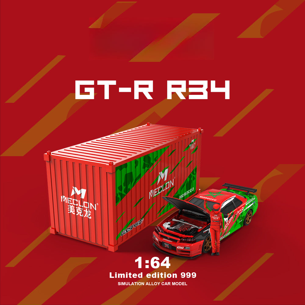 TM 1:64 Nissan GT-R R34 - Premium Die-Cast Collectible