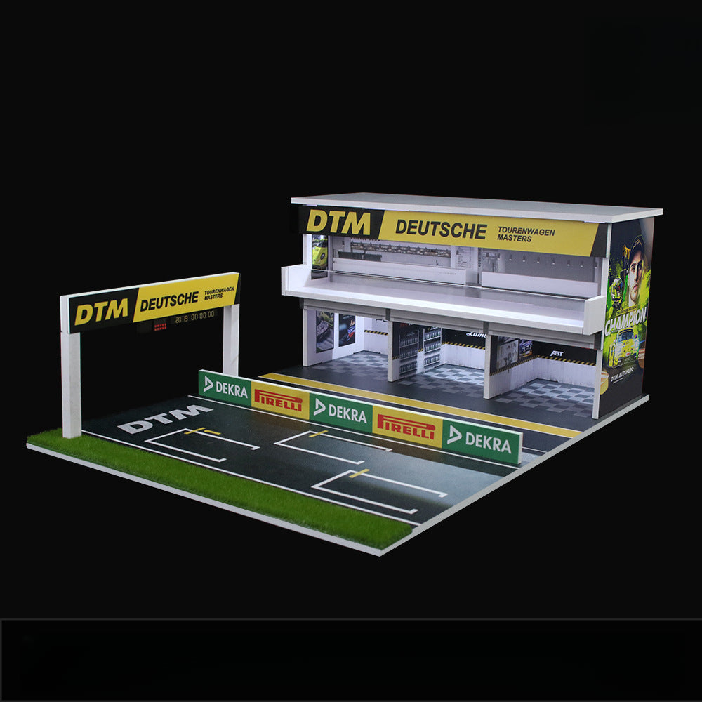 Huiyi MoreArt 1:64 DTM Racing Track Diorama with Lights