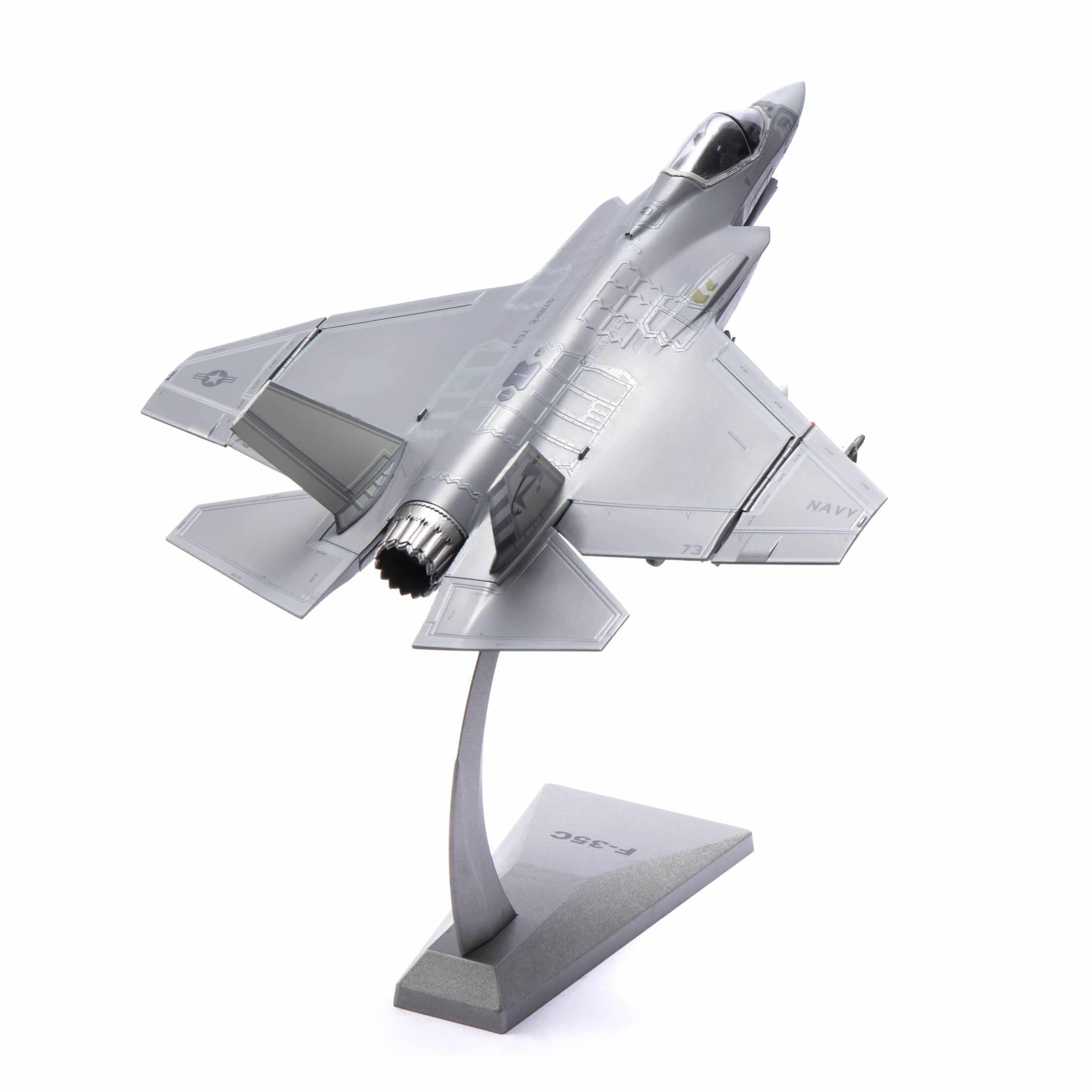 1/72 F-35C Lightning II Fighter Jet Die-cast Model – USN VX-23 No. 73