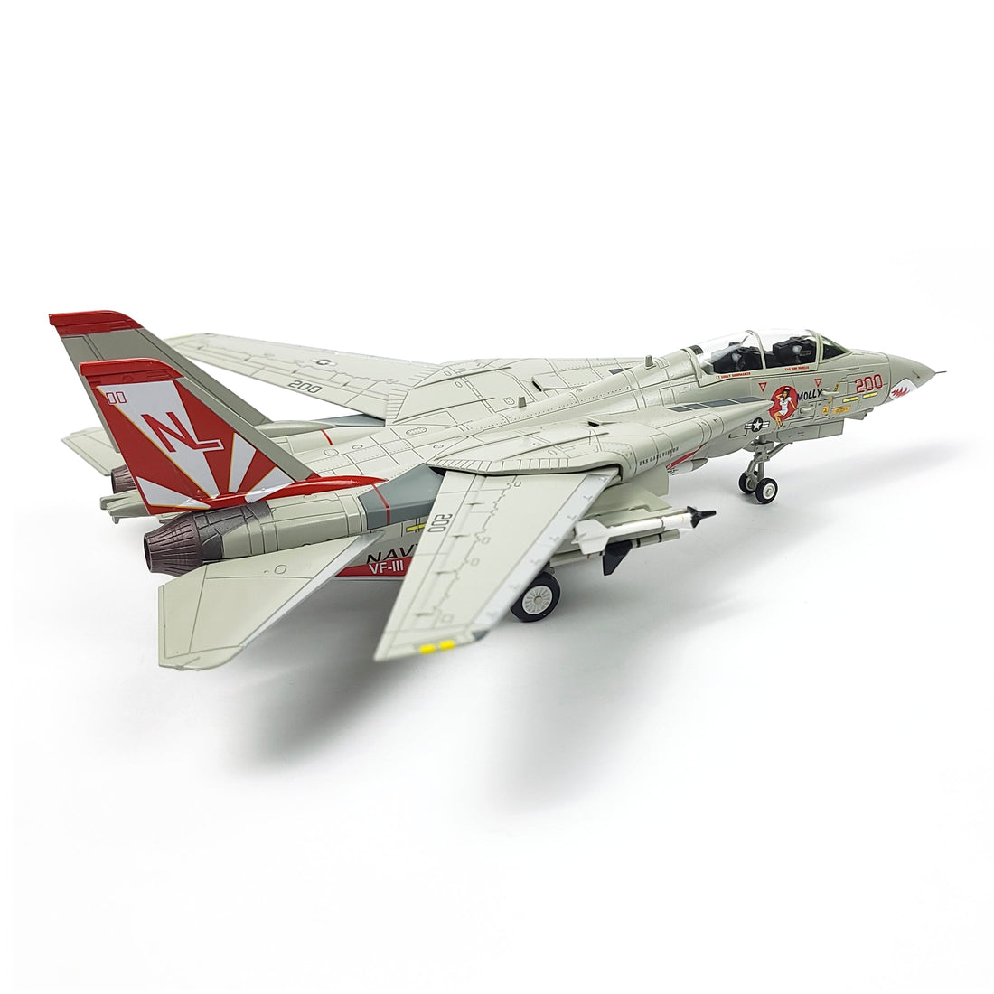 1/72 F-14 Tomcat Diecast Model – VF-111 Sun Downers “Miss Molly”