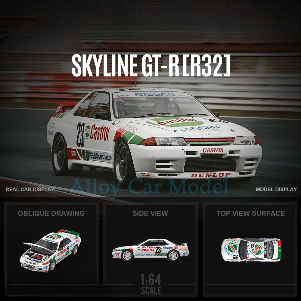 TimeMicro 1:64 Nissan GTR R32 Racing Livery Diecast Model MODCOLS