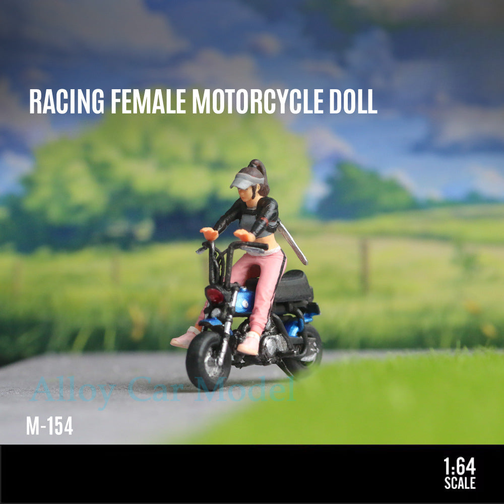 MoreArt 1:64 Market Heroine Motorcycle Girl Resin Figure Set MODCOLS