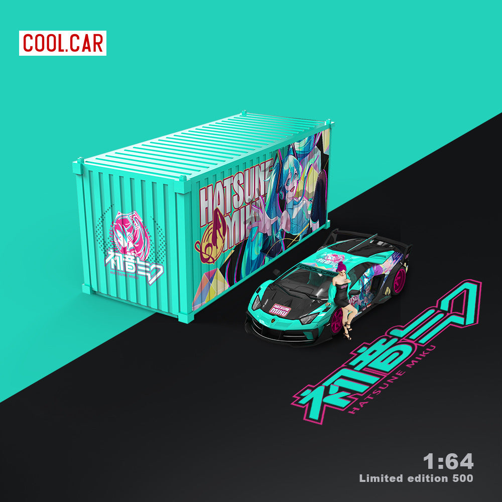 Cool Car 1:64 Lamborghini GTEVO Hatsune Miku Edition Diecast Model MODCOLS
