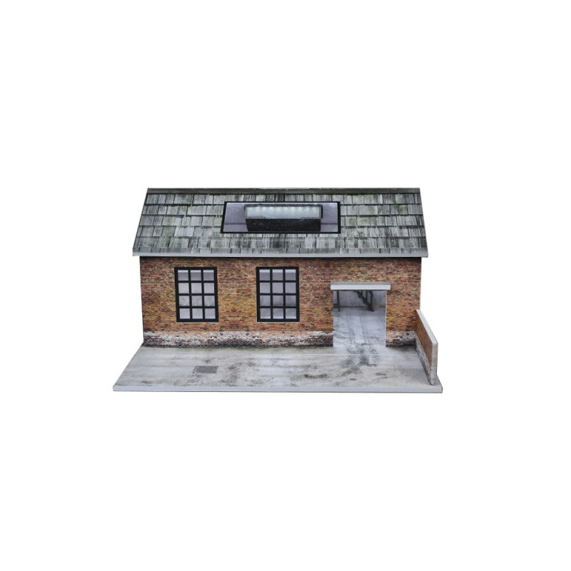 MoreArt 1:64 Old Factory Lighted Scene Diorama Model MODCOLS
