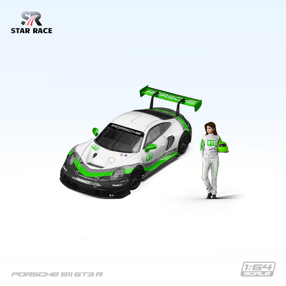 STAR RACE 1:64 Porsche 911 GT3 R Racing Diecast Model