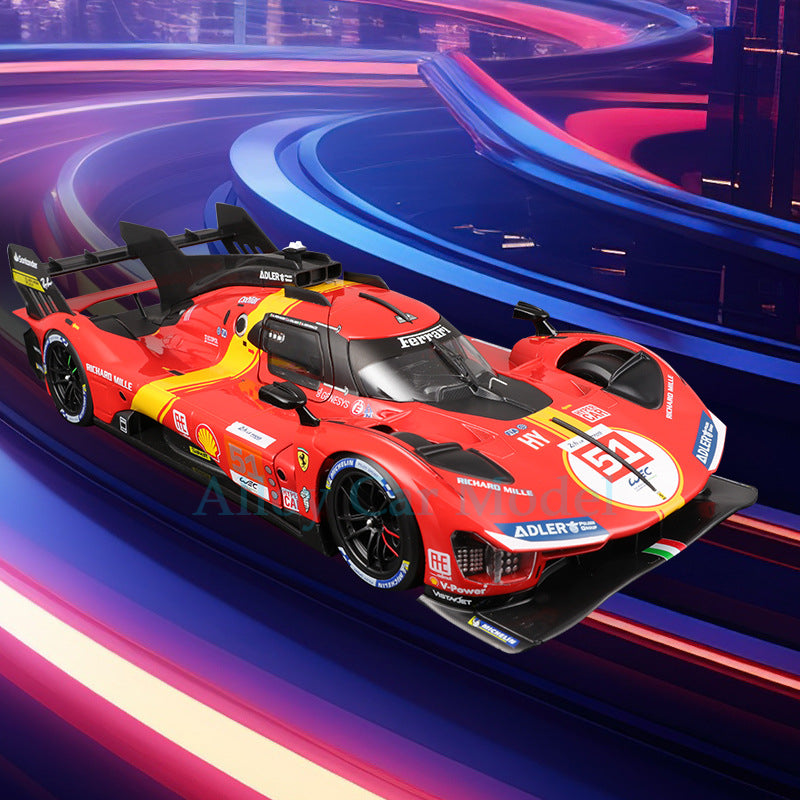 Bburago 1:18 Ferrari Le Mans 499P Ye Yifei No. 83 Die cast Car Model MODCOLS