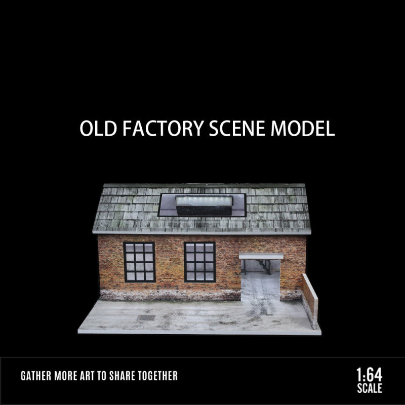 MoreArt 1:64 Old Factory Lighted Scene Diorama Model MODCOLS