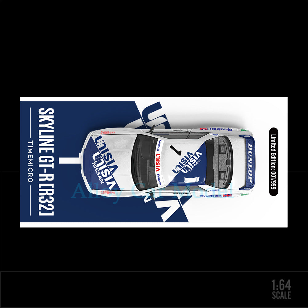 TimeMicro 1:64 Nissan GTR R32 Racing Livery Diecast Model MODCOLS