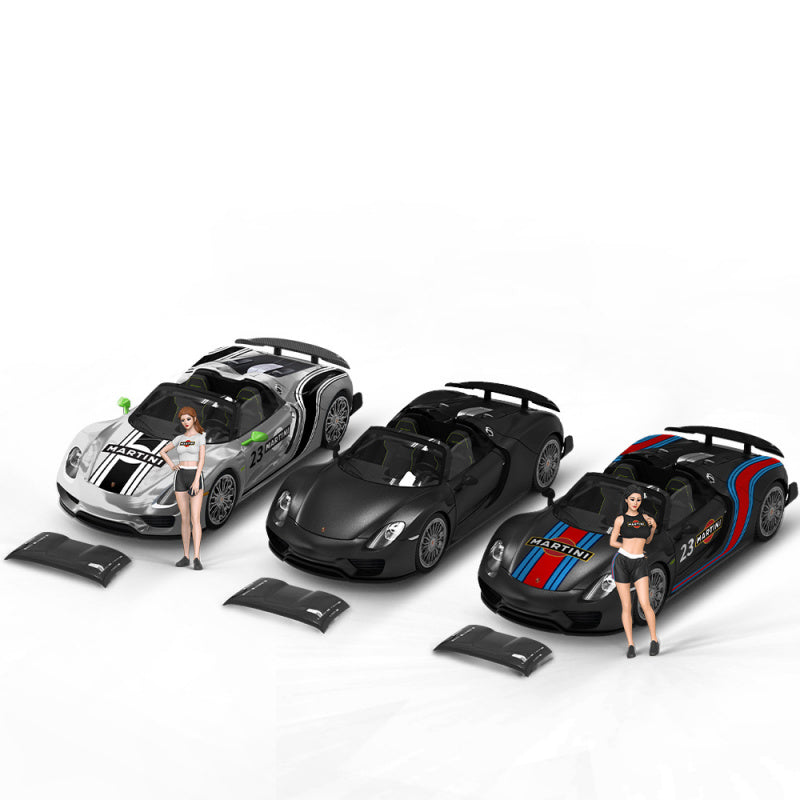 TimeMicro 1:64 Porsche 918 Spyder Martini Diecast Model MODCOLS