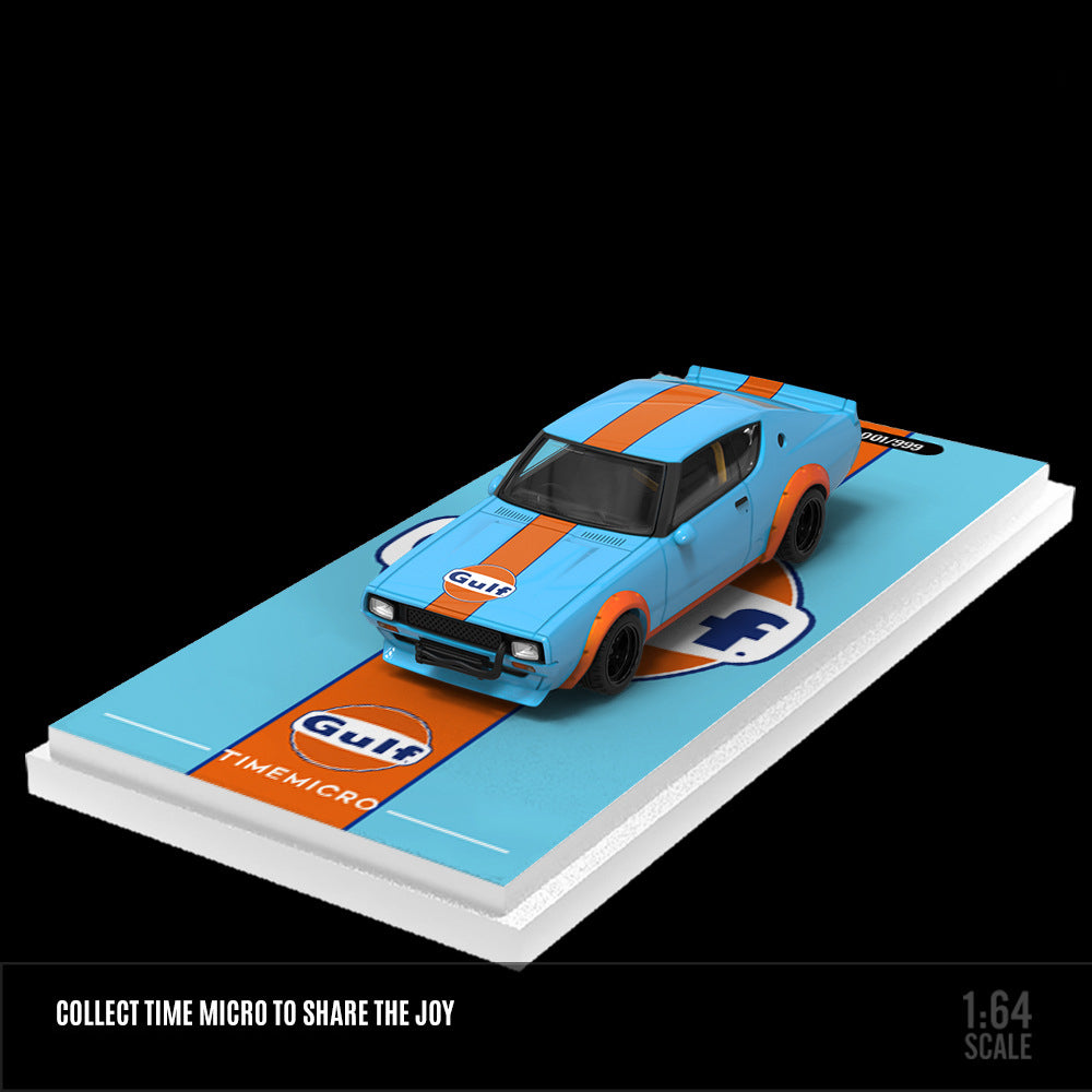 TIMEMICRO 1:64 Nissan KPGC110 Gulf & ADVAN Diecast Model MODCOLS