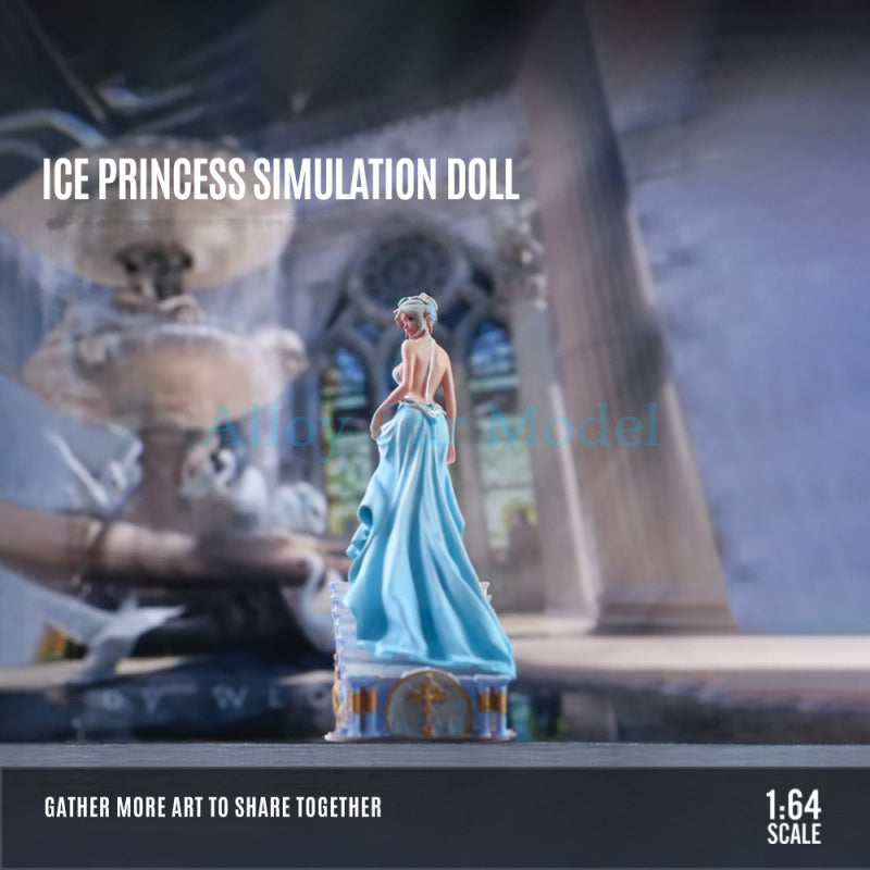 MoreArt 1:64 Ice Princess Resin Figurine Pink White & Blue MODCOLS