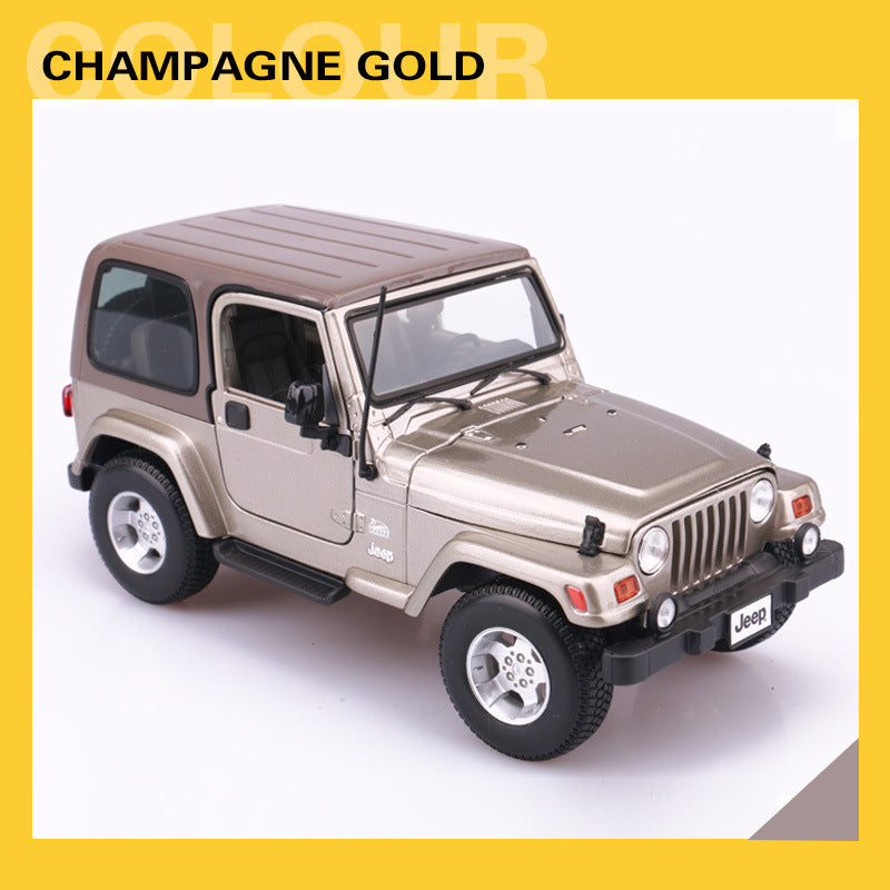Maisto 1:18 Jeep Wrangler Sahara Diecast SUV Model MODCOLS