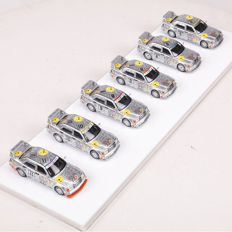 Seeker 1:64 Mercedes Benz 190E 2.5 16 EVO ’Berliner Bear’ Six Car Set Diecast Model MODCOLS