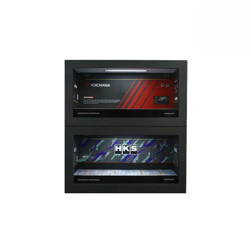 MoreArt 1:64 Advan HKS Red Bull Monster Garage Lighted Diorama Frame MODCOLS