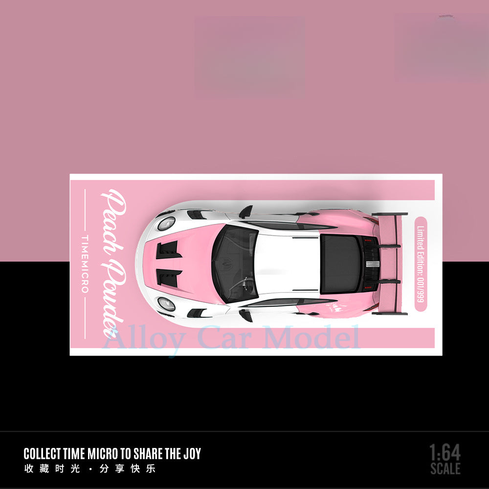 TimeMicro 1:64 Peach Pink Trailer Car Model Set MODCOLS
