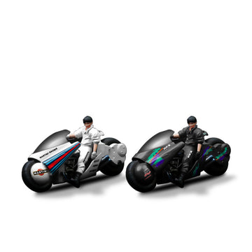 MoreArt 1:64 Akira Motorcycle Figurine Set Resin Model MODCOLS