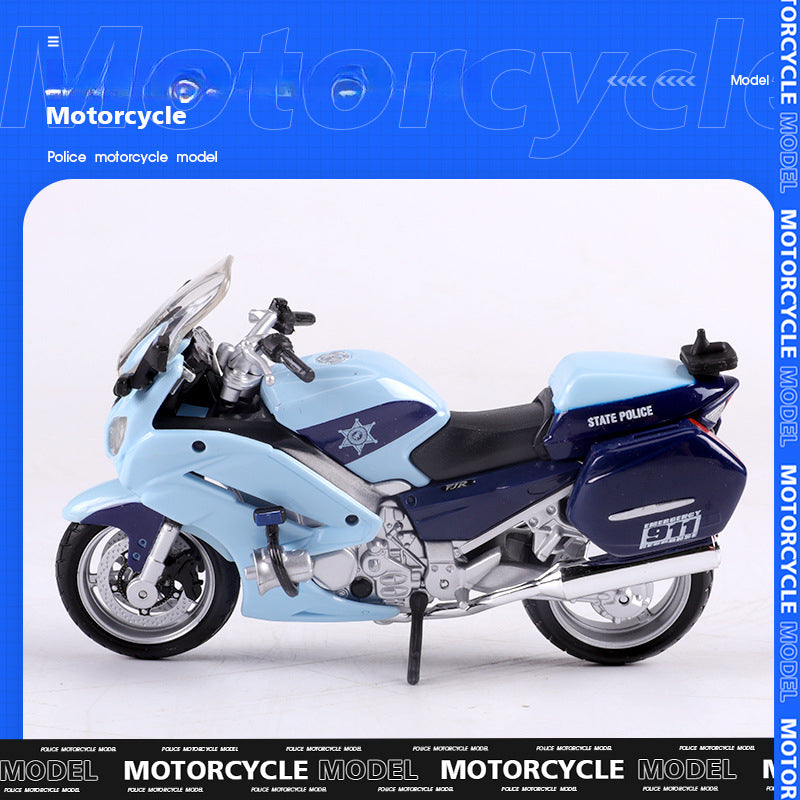 Maisto 1:18 BMW R1200RT & Yamaha FJR1300A Police Motorcycle Models MODCOLS