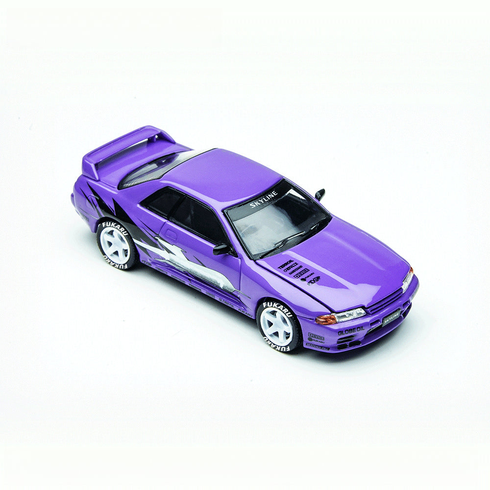 TimeMicro 1:64 Nissan Skyline GT R R32 Los Santos Drift Model MODCOLS