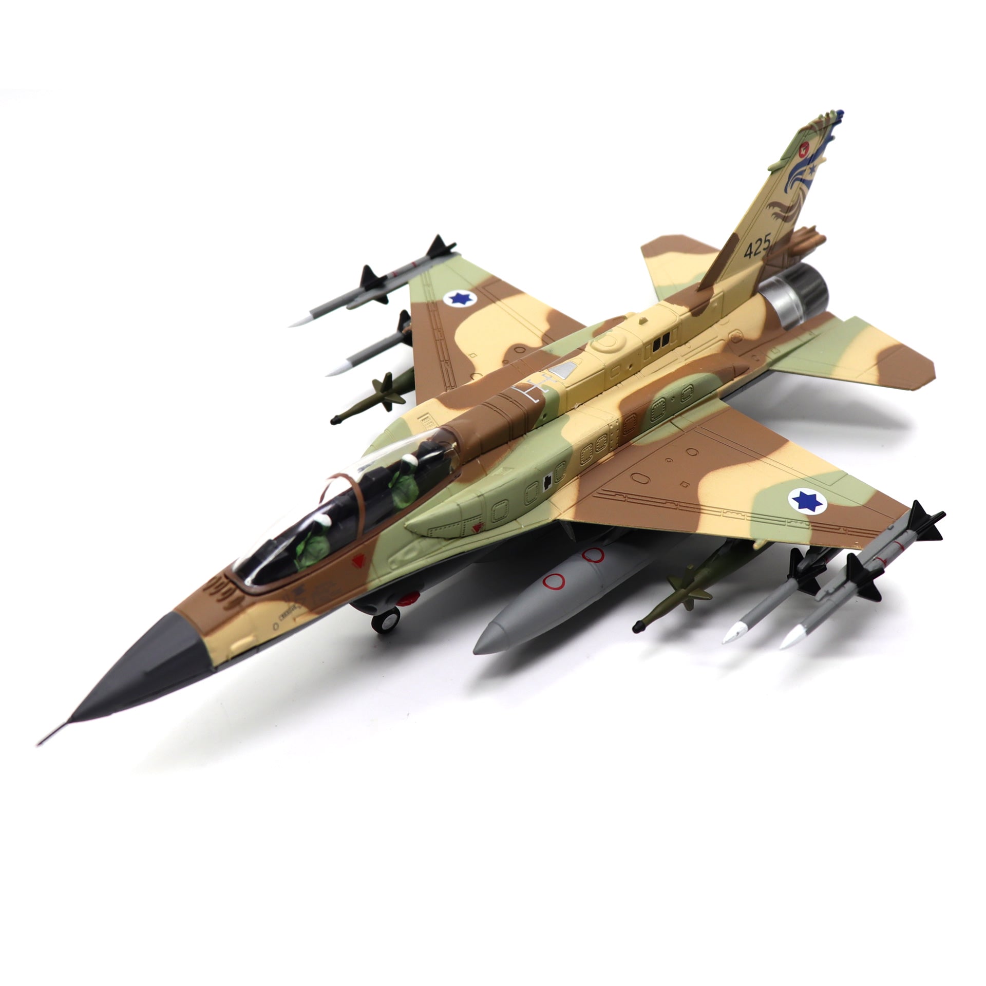 1/72 F-16I Soufa Israeli Air Force Fighter Jet Model – Diecast Alloy Aircraft
