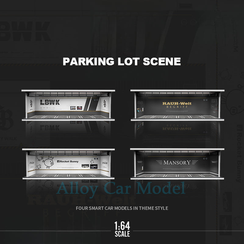 MoreArt Original 1:64 Custom Car Theme Light Up Scene Model MODCOLS