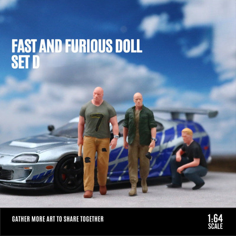 MoreArt 1:64 Fast & Furious Resin Figure Set D Collectible MODCOLS