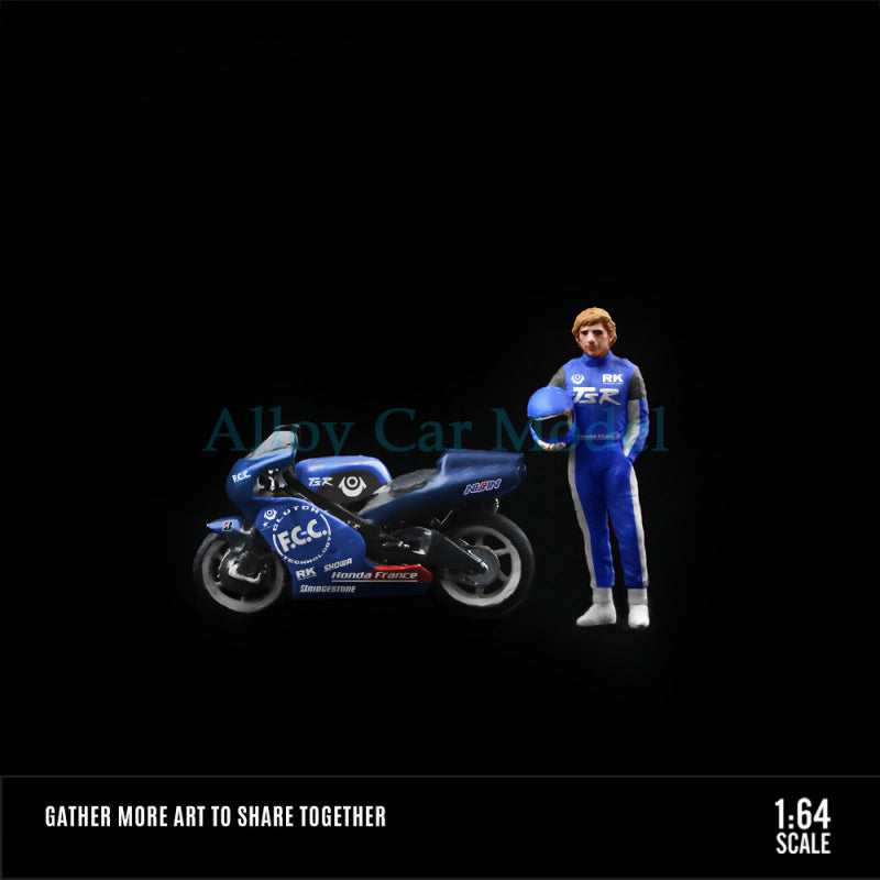 MoreArt 1:64 Honda Racing Motorcycle Figurine Set MODCOLS