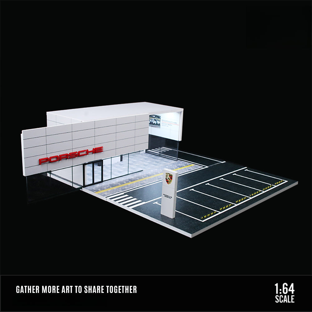 MoreArt 1:64 Lamborghini Porsche BMW Dealership Showroom Diorama MODCOLS