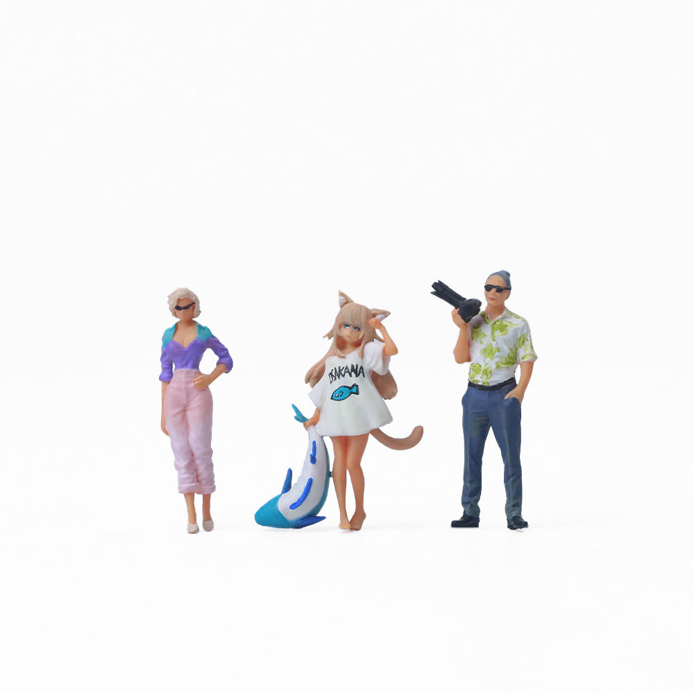 MoreArt 1:64 Anime Girl Photographer Resin Figure Set MODCOLS