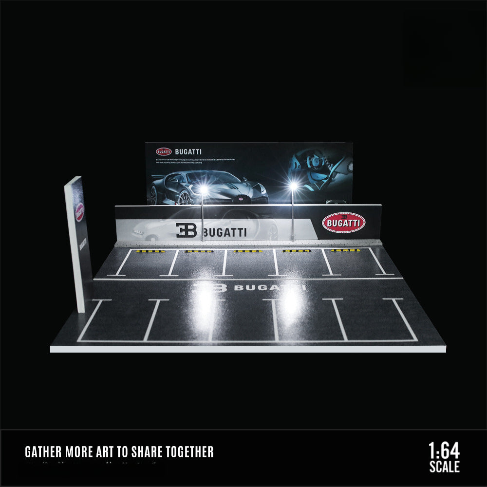 MoreArt 1:64 ADVAN & HKS Open Air Parking Lot Diorama Model MODCOLS