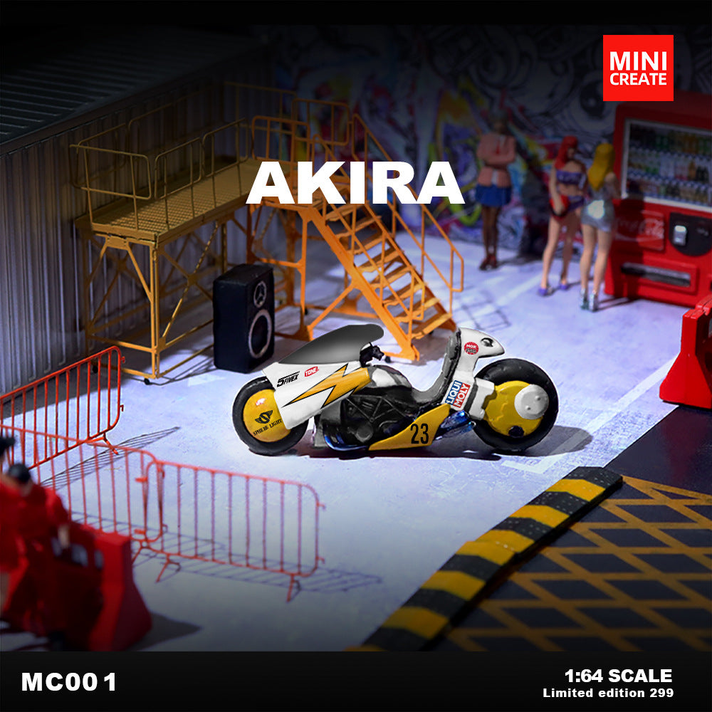 MINI Create 1:64 Lightning Couture Limited Akira Motorcycle Set MODCOLS