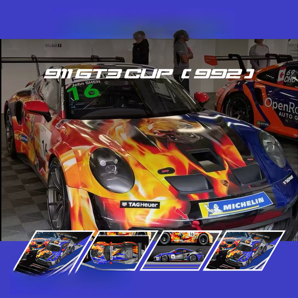 MD 1:64 2025 Carrera Cup Masters # 16 Diecast Model MODCOLS