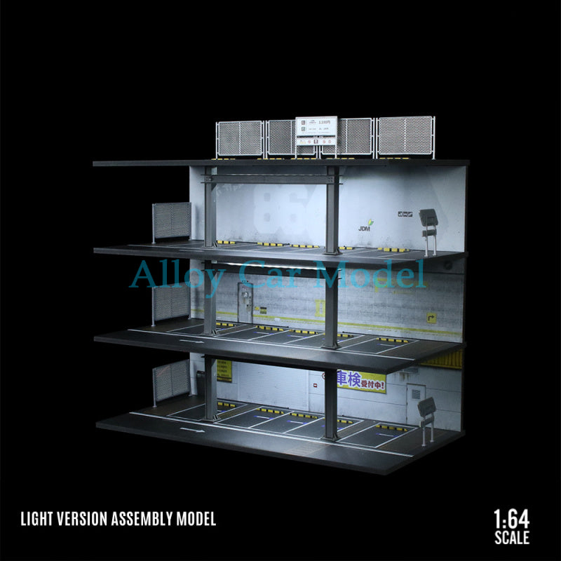 MoreArt 1:64 Steel Frame Garage Lighted Display Scene Model MODCOLS