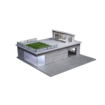 MoreArt 1:64 Sunroom Lighted Scene Model – Display Garage MODCOLS
