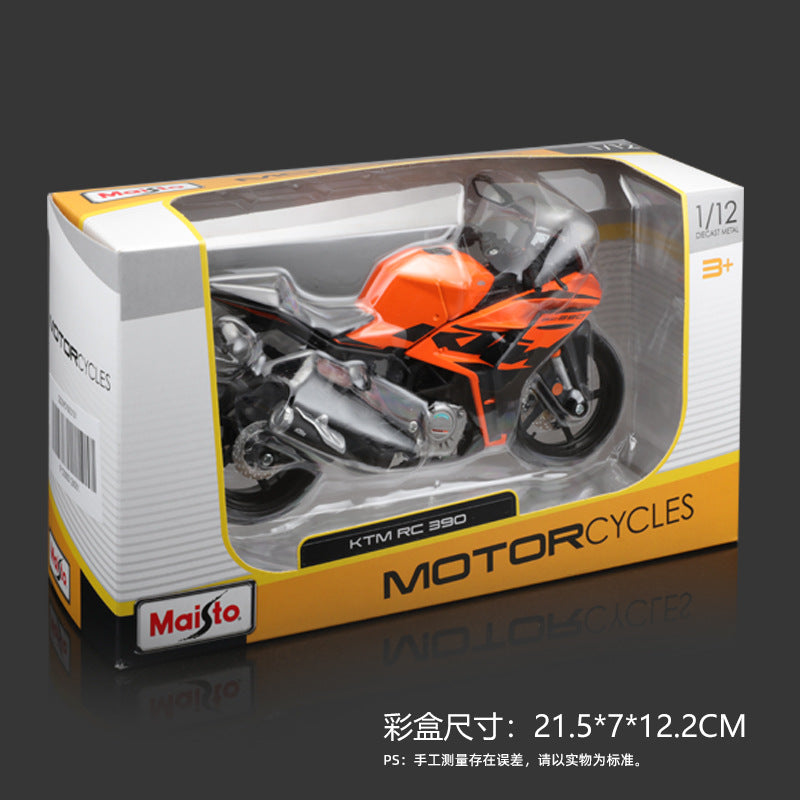 Maisto 1:12 KTM RC 390 Motorcycle Model Die Cast Collectible MODCOLS