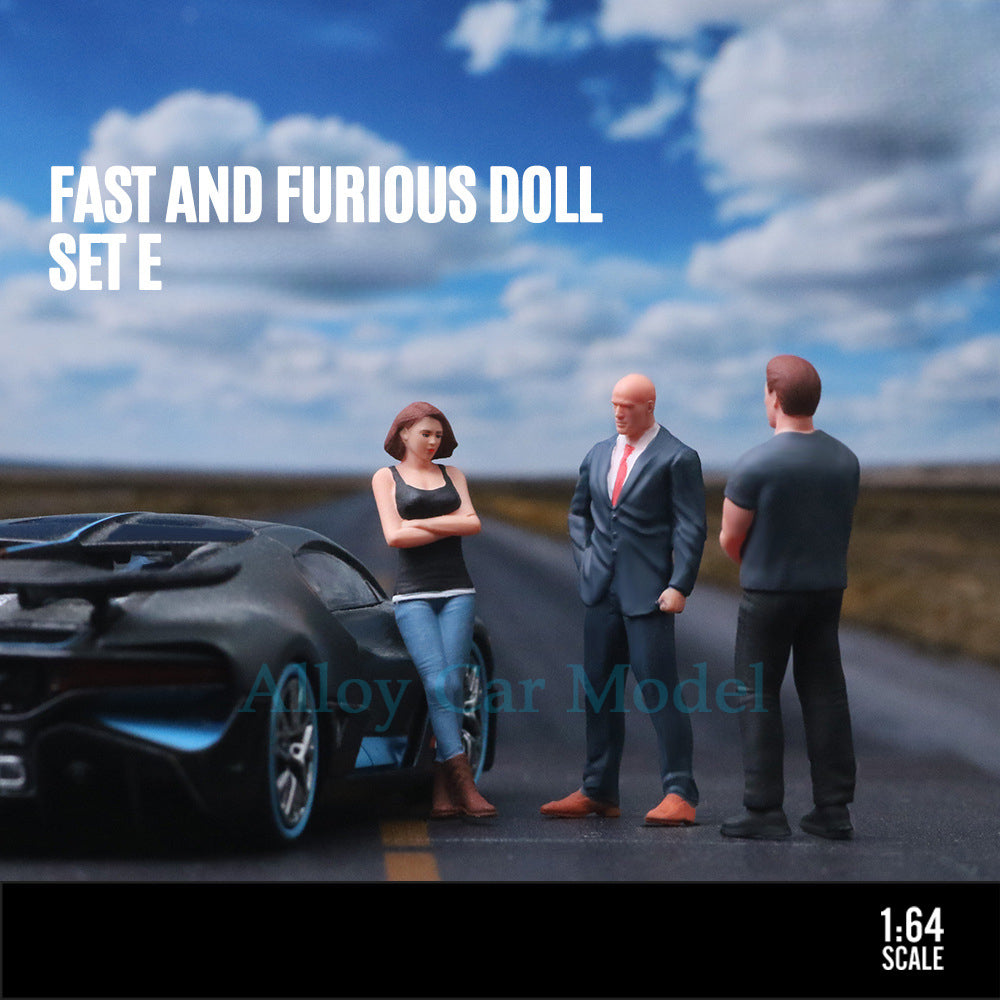 MoreArt 1:64 Fast & Furious Figure Set E Resin Model MODCOLS