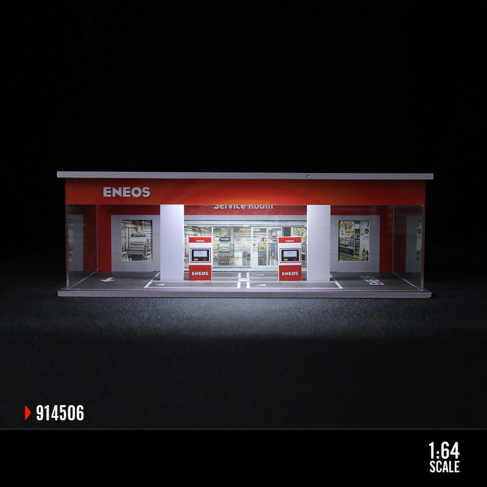 MoreArt 1:64 Simple Gas Station Display Scene Model MODCOLS