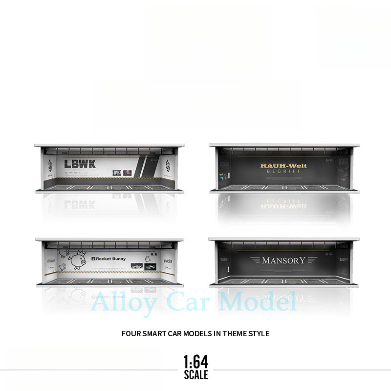 MoreArt Original 1:64 Custom Car Theme Light Up Scene Model MODCOLS