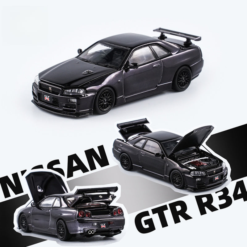 AURORA MODEL 2024 Auto Tuning Expo Limited 1:64 GT R R34 Diecast Model MODCOLS