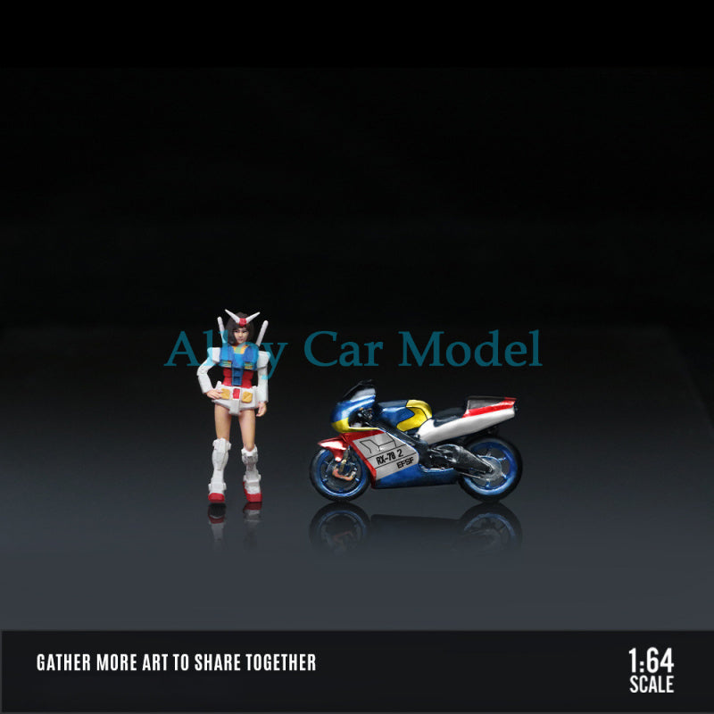 MoreArt 1:64 Honda Mecha Girl Motorcycle Figure MODCOLS